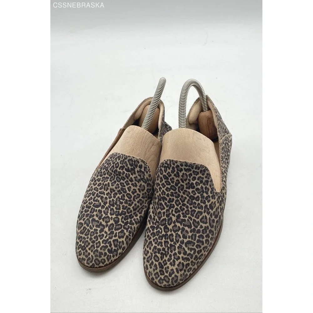 Lucky Brand Tan Women's Cahill Animal Print Leopard Loafers -‎ Size 7.5